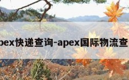 apex快递查询-apex国际物流查询