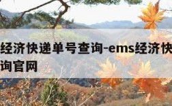 ems经济快递单号查询-ems经济快递单号查询官网