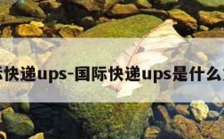 国际快递ups-国际快递ups是什么意思