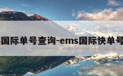 EMS国际单号查询-ems国际快单号查询