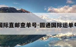 圆通国际直邮查单号-圆通国际运单号查询